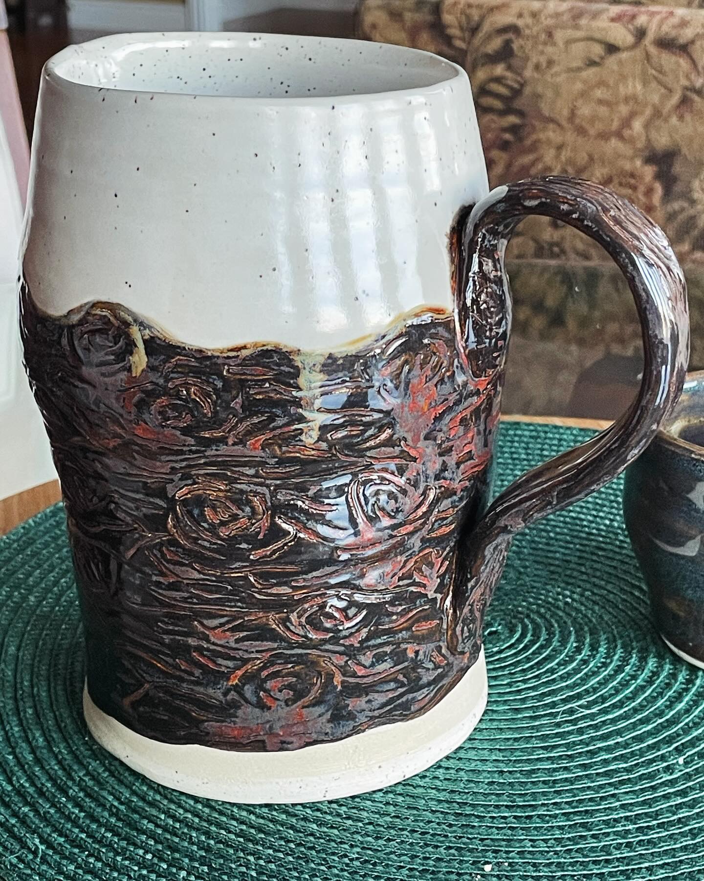 Rustic textured mug